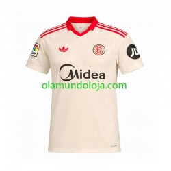 Camisola Sevilla FC Retro Homem Equipamento Primeiro 2025-2026 Manga Curta